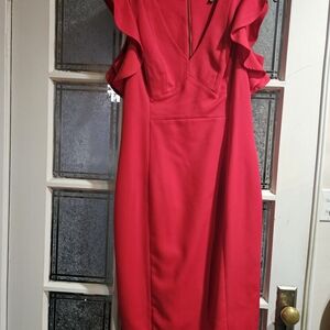 Elegant Red Women's Dress